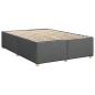 Preview: Boxspringbett mit Matratze Dunkelgrau 140x190 cm Stoff