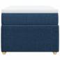 Preview: Boxspringbett mit Matratze Blau 90x190 cm Stoff
