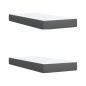 Preview: Boxspringbett mit Matratze Dunkelgrau 200x200 cm Stoff