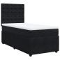 Preview: Boxspringbett mit Matratze Schwarz 90x200 cm Samt