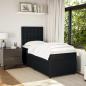 Preview: Boxspringbett mit Matratze Schwarz 90x200 cm Samt