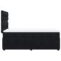 Preview: Boxspringbett mit Matratze Schwarz 90x200 cm Samt
