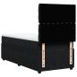 Preview: Boxspringbett mit Matratze Schwarz 90x200 cm Samt