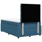 Preview: Boxspringbett mit Matratze Dunkelblau 120x200 cm Samt