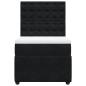 Preview: Boxspringbett mit Matratze Schwarz 80x200 cm Samt