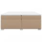 Preview: Boxspringbett Matratze Cappuccino-Braun 200x200cm Kunstleder