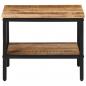 Preview: Couchtisch 45x45x35 cm Raues Massivholz Mango