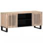Preview: ARDEBO.de - TV-Schrank Weiß 105x34x46 cm Massivholz Mango