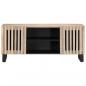 Preview: TV-Schrank Weiß 105x34x46 cm Massivholz Mango