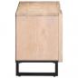 Preview: TV-Schrank Weiß 105x34x46 cm Massivholz Mango