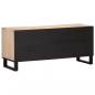 Preview: TV-Schrank Weiß 105x34x46 cm Massivholz Mango