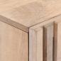 Preview: TV-Schrank Weiß 105x34x46 cm Massivholz Mango