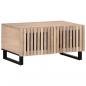 Preview: ARDEBO.de - Couchtisch Weiß 80x51x40 cm Massivholz Mango