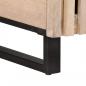 Preview: Couchtisch Weiß 80x51x40 cm Massivholz Mango