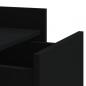 Preview: Nachttisch Schwarz 45x50x65 cm Holzwerkstoff