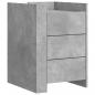 Preview: Nachttisch Betongrau 45x50x65 cm Holzwerkstoff