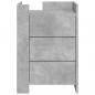 Preview: Nachttisch Betongrau 45x50x65 cm Holzwerkstoff