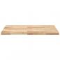 Preview: Tischplatte Rechteckig 100x80x4 cm Massivholz Akazie
