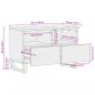 Preview: TV-Schrank 70x34x46 cm Massivholz Akazie