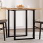 Preview: ARDEBO.de - Tischplatte Quadratisch 80x80x2 cm Massivholz Akazie