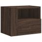 Preview: Wand-Nachttische 2 Stk. Braun Eichen-Optik 45x30x35 cm