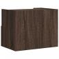 Preview: Wand-Nachttische 2 Stk. Braun Eichen-Optik 45x30x35 cm