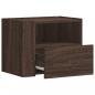 Preview: Wand-Nachttische 2 Stk. Braun Eichen-Optik 45x30x35 cm