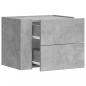 Preview: Wand-Nachttische 2 Stk. Betongrau 45x30x35 cm