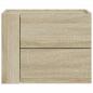 Preview: Wand-Nachttische 2 Stk. Sonoma-Eiche 45x30x35 cm