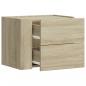 Preview: Wand-Nachttische 2 Stk. Sonoma-Eiche 45x30x35 cm
