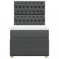 Preview: Boxspringbett mit Matratze Dunkelgrau 90x190 cm Stoff