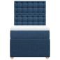Preview: ARDEBO.de - Boxspringbett mit Matratze Blau 90x190 cm Stoff