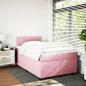 Preview: Boxspringbett mit Matratze Rosa 120x190 cm Samt