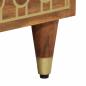 Preview: Beistellschrank 60x33x75 cm Massivholz Mango