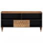 Preview: TV-Schrank 100x33x46 cm Massivholz Mango