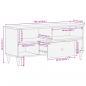 Preview: TV-Schrank 100x33x46 cm Massivholz Mango