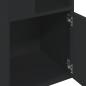 Preview: Bücherregal Schwarz 40x36x189 cm Holzwerkstoff
