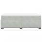 Preview: Boxspringbett mit Matratze Hellgrau 100x200 cm Samt