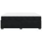 Preview: ARDEBO.de - Boxspringbett mit Matratze Schwarz 200x200 cm Samt