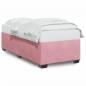 Preview: ARDEBO.de - Bettgestell Rosa 90x200 cm Samt
