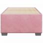Preview: Bettgestell Rosa 90x200 cm Samt