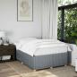 Preview: ARDEBO.de - Bettgestell ohne Matratze Hellgrau 120x200 cm Stoff