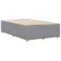 Preview: Bettgestell ohne Matratze Hellgrau 120x200 cm Stoff