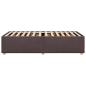 Preview: Bettgestell ohne Matratze Dunkelbraun 80x200 cm Stoff