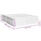 Preview: Bettgestell ohne Matratze Hellgrau 200x200 cm Stoff