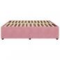 Preview: Bettgestell Rosa 180x200 cm Samt
