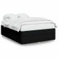 Preview: Bettgestell ohne Matratze Schwarz 140x190 cm Stoff