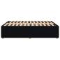 Preview: Bettgestell ohne Matratze Schwarz 140x190 cm Stoff
