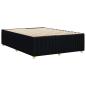 Preview: Bettgestell ohne Matratze Schwarz 140x190 cm Stoff