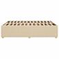 Preview: Bettgestell ohne Matratze Creme 160x200 cm Stoff
